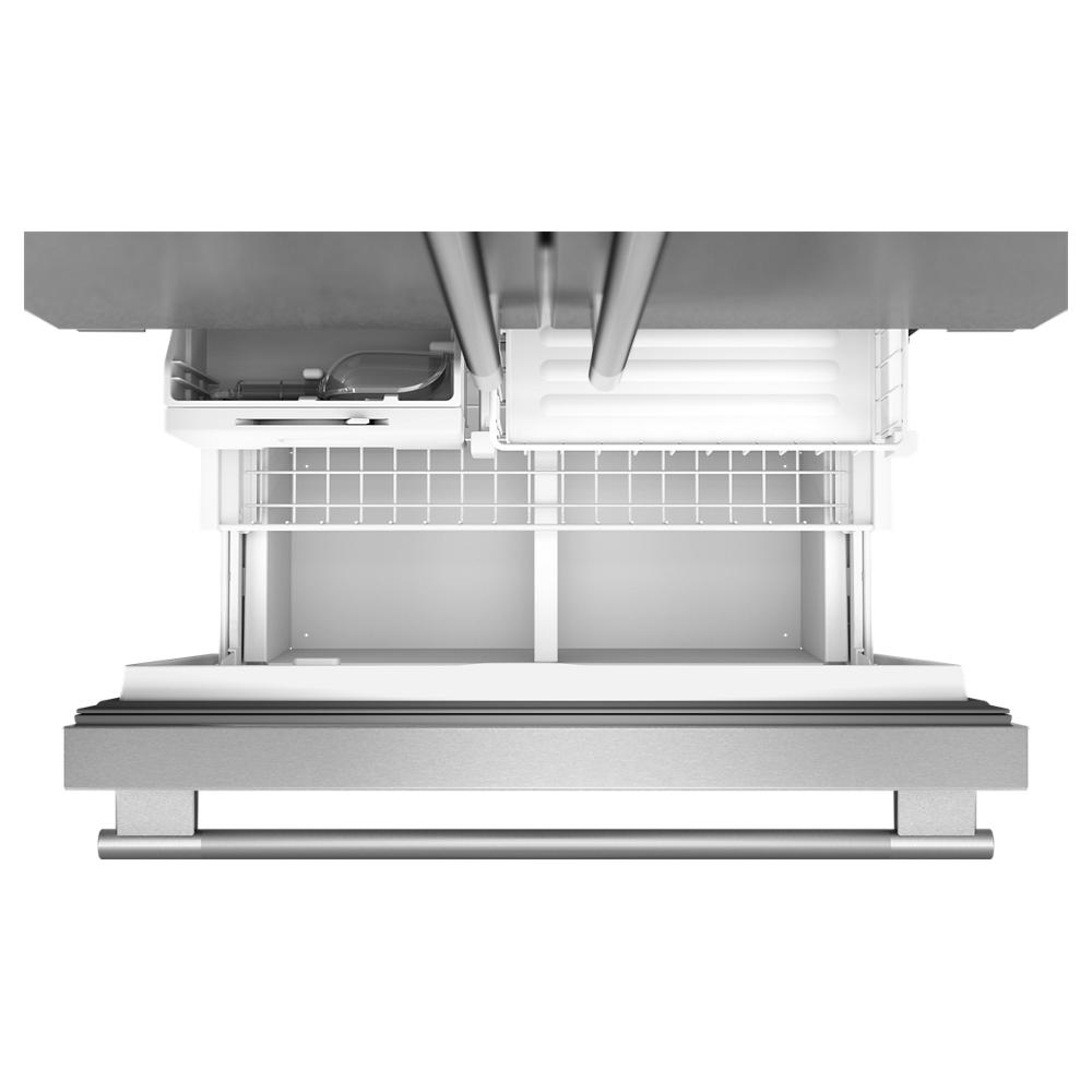 Kitchenaid KRFC136TPS Counter Depth Refrigerator French Door Style , Internal Ice and Water Dispenser , 22 Cu Ft , Print Shield Stainless Steel , 36 inch , 333006
