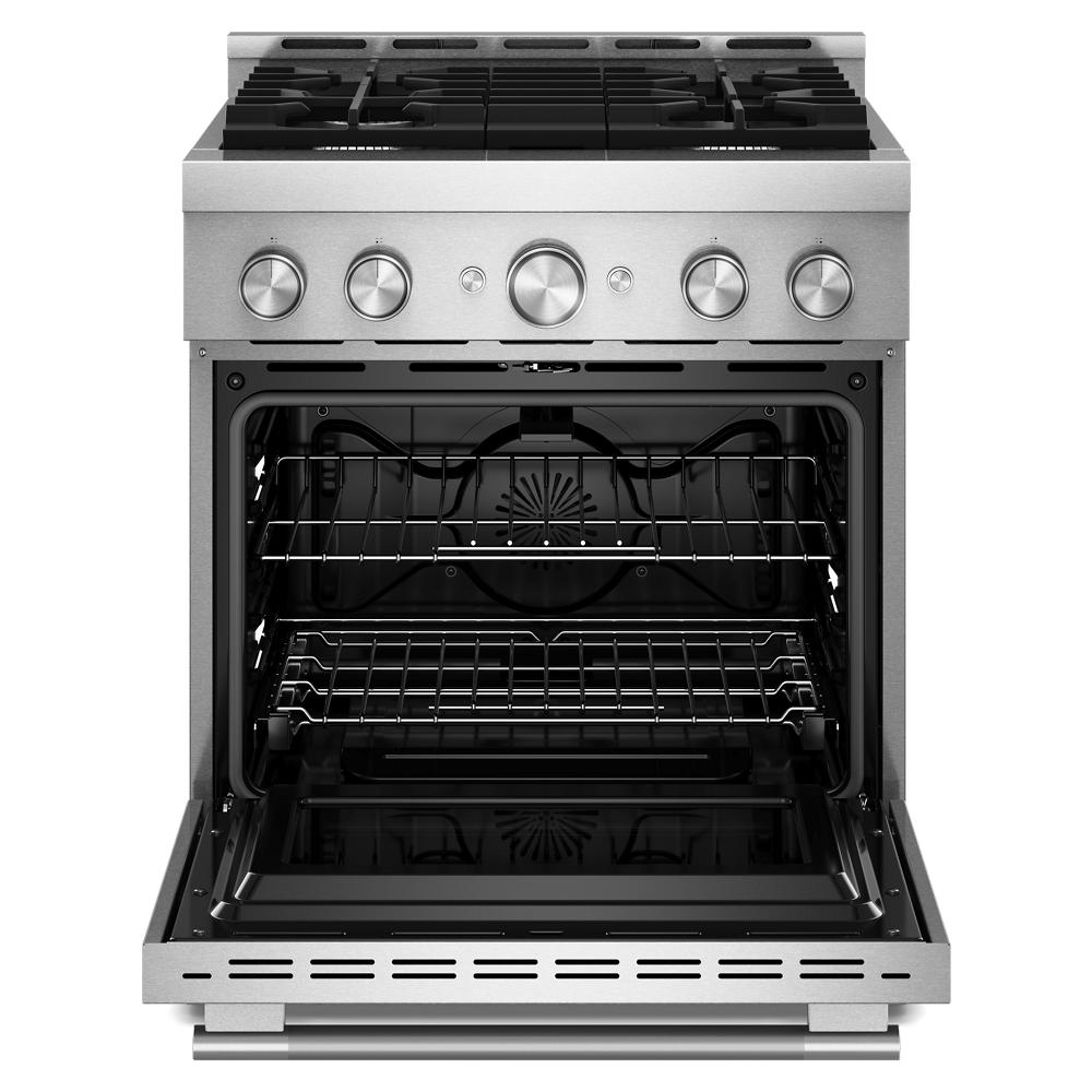 KFGS930SSS Kitchenaid Gas Range Commercial Style Air Fry Oven , Convection , 4 Burner , Stainless Steel 30 Inch 013008