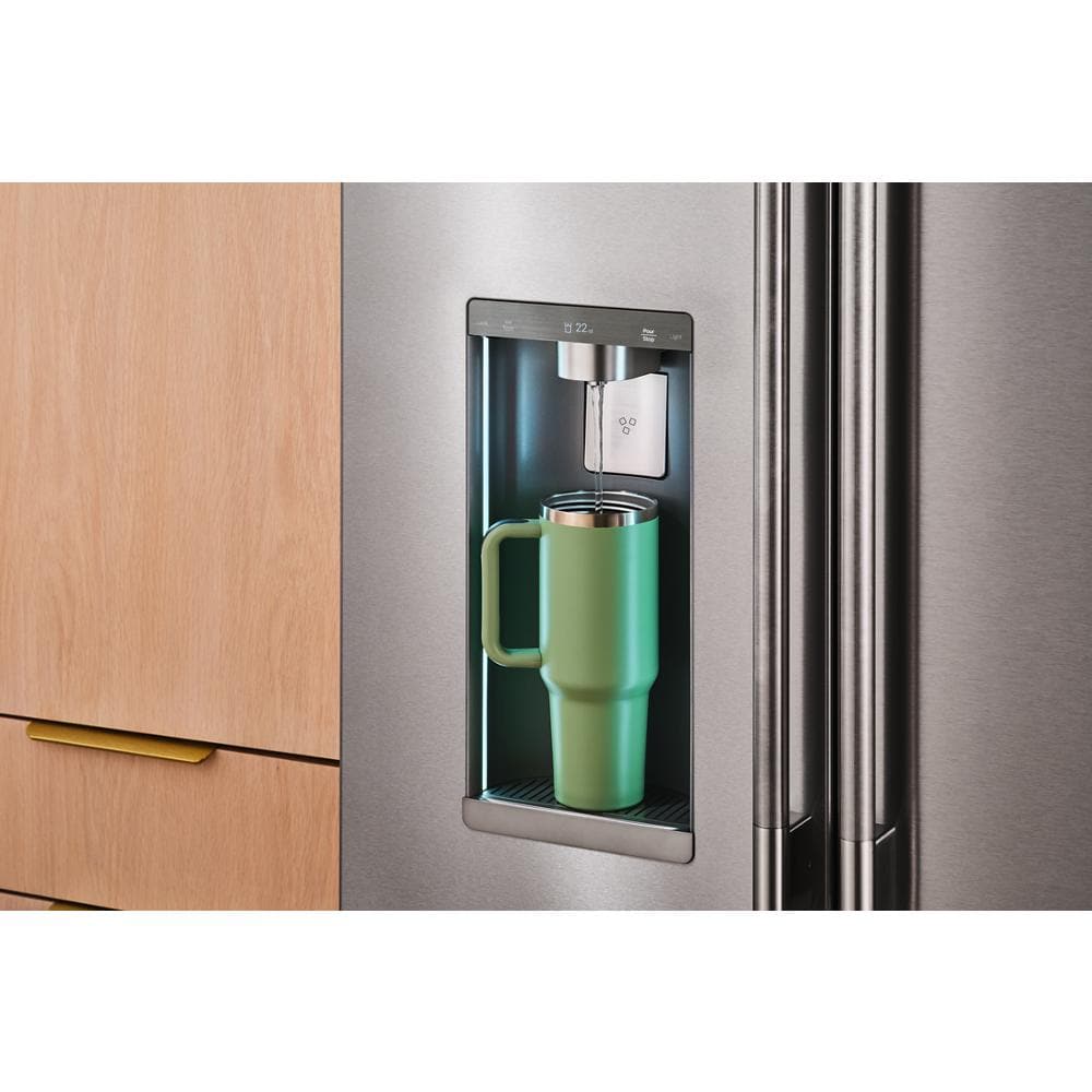 Kitchenaid KRFC536SPS Counter Depth Refrigerator French Door Style , Internal Ice and Water , 23 CU Ft , 36 Inch , Print Shield Stainless Steel , 333011