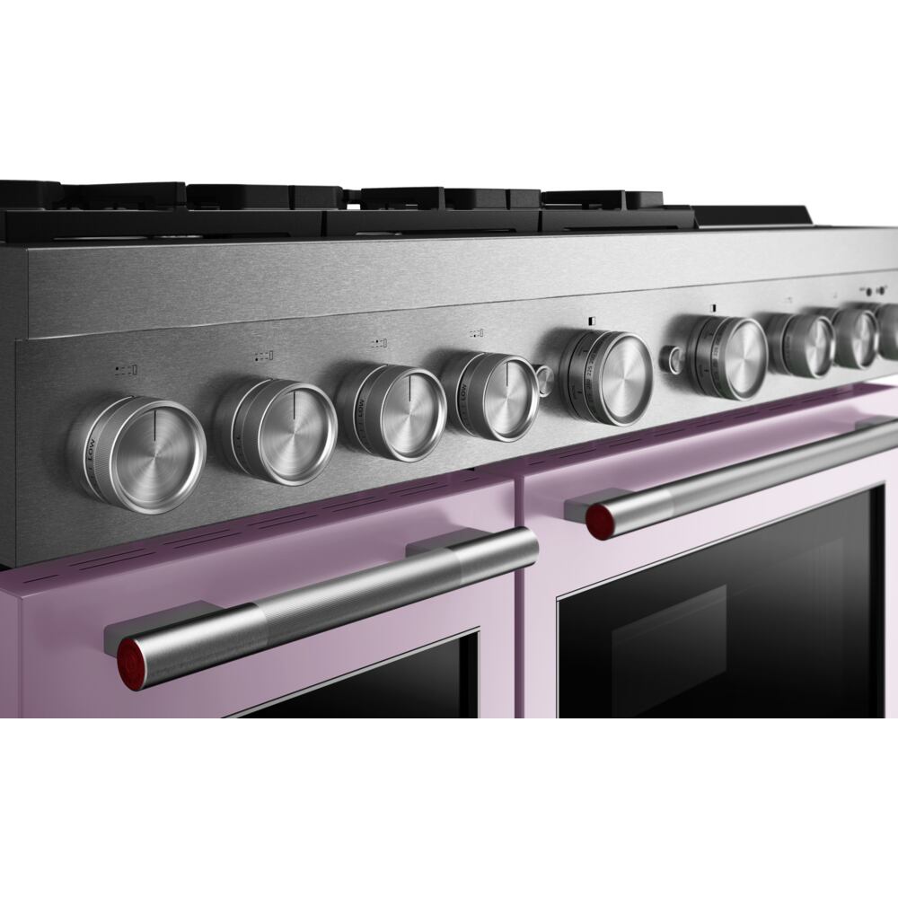 KFDD948SWF Kitchenaid Gas Range Commercial Style Dual Fuel with  Griddle , Convection Oven , Stainless Steel Wildflower Pink 48 inch 013010