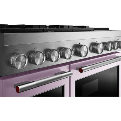 KFDD948SWF Kitchenaid Gas Range Commercial Style Dual Fuel with  Griddle , Convection Oven , Stainless Steel Wildflower Pink 48 inch 013010