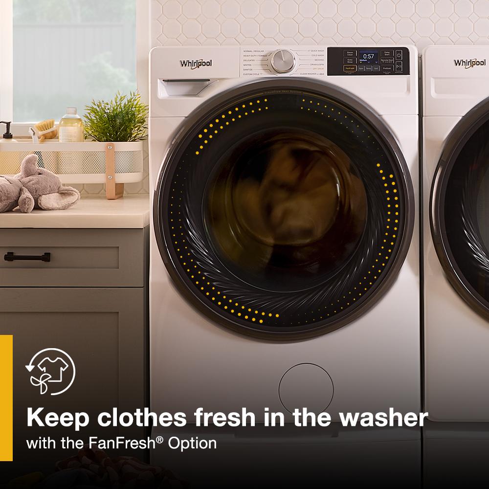Whirlpool WFW6720RW Smart 5.0 Cu Ft Washer Front Load White Energy Star 27 Inch New 999009