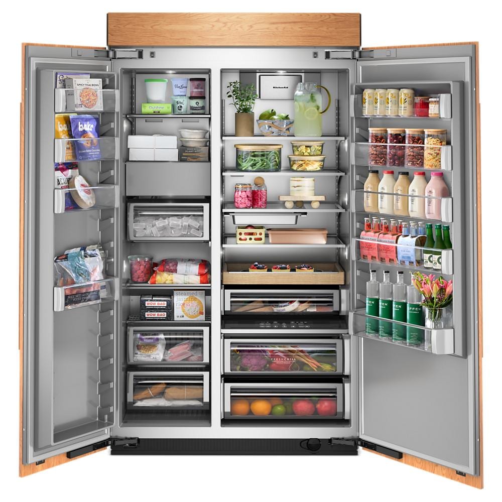 KBSN748TPA Kitchenaid Side By Side Built In Refrigerator with Platinum Interior , Panel Ready Doors , 30 Cu Ft , 48 Inch 013013