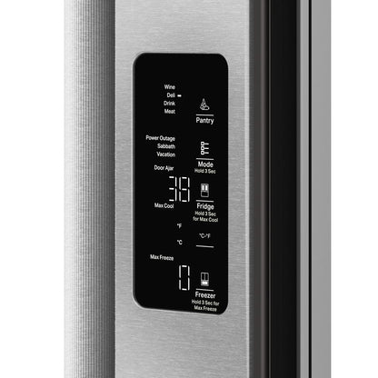 Kitchenaid KRFC536SPS Counter Depth Refrigerator French Door Style , Internal Ice and Water , 23 CU Ft , 36 Inch , Print Shield Stainless Steel , 333011