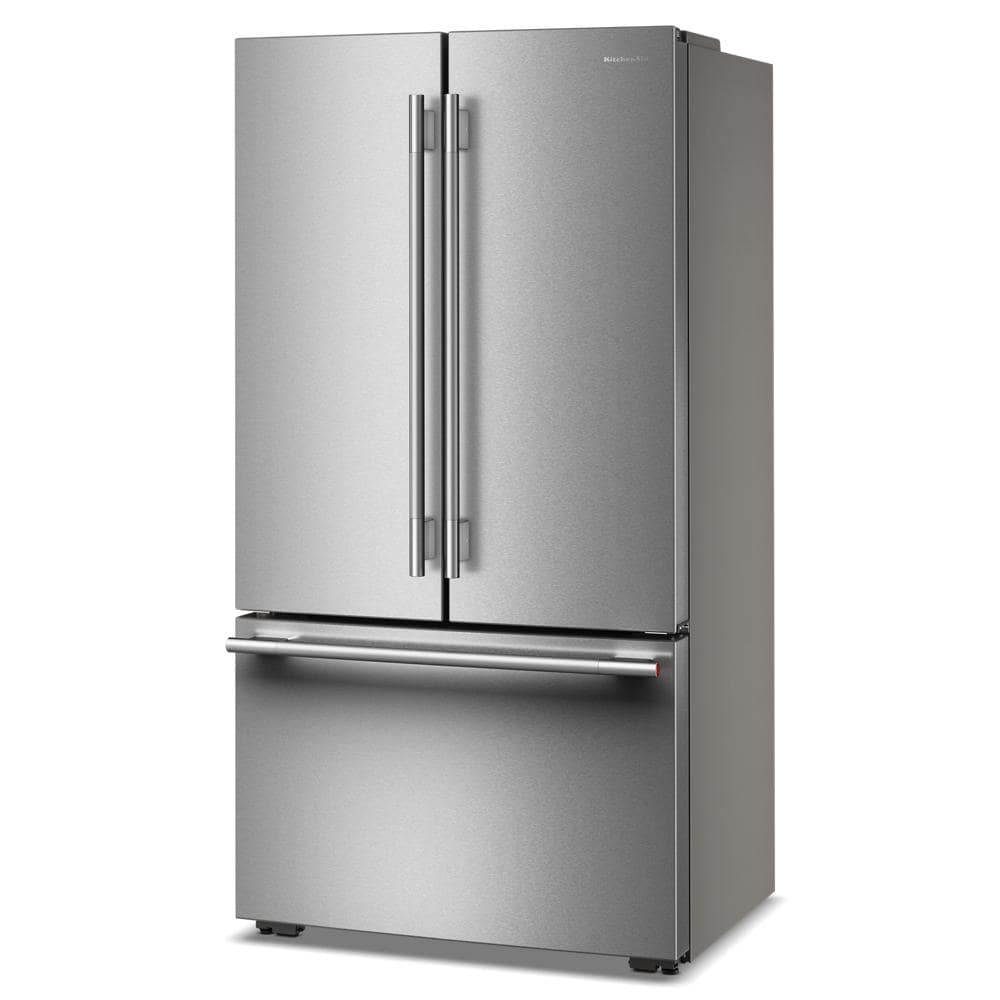 Kitchenaid KRFC236SPS Counter Depth Refrigerator French Door Style , Internal Ice and Water Dispenser , 24 Cu Ft , Print Shield Stainless Steel , 36 Inch , 333008