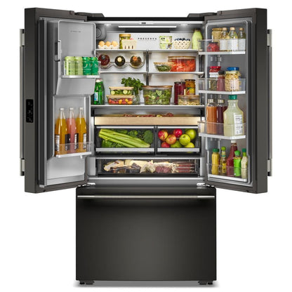 Kitchenaid KRFC636SBE Counter Depth French Door Refrigerator , Exterior Ice and Water Dispenser , Black Ore ,23 Cu Ft ,  36 Inch 333002