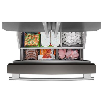 Kitchenaid KRFC236SPS Counter Depth Refrigerator French Door Style , Internal Ice and Water Dispenser , 24 Cu Ft , Print Shield Stainless Steel , 36 Inch , 333008