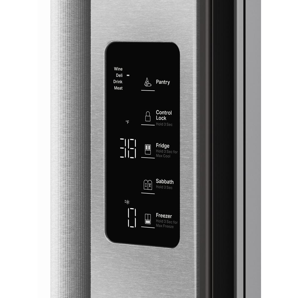 Kitchenaid KRFC236SPS Counter Depth Refrigerator French Door Style , Internal Ice and Water Dispenser , 24 Cu Ft , Print Shield Stainless Steel , 36 Inch , 333008
