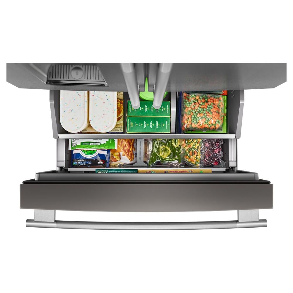 Kitchenaid KRFC536SPS Counter Depth Refrigerator French Door Style , Internal Ice and Water , 23 CU Ft , 36 Inch , Print Shield Stainless Steel , 333011
