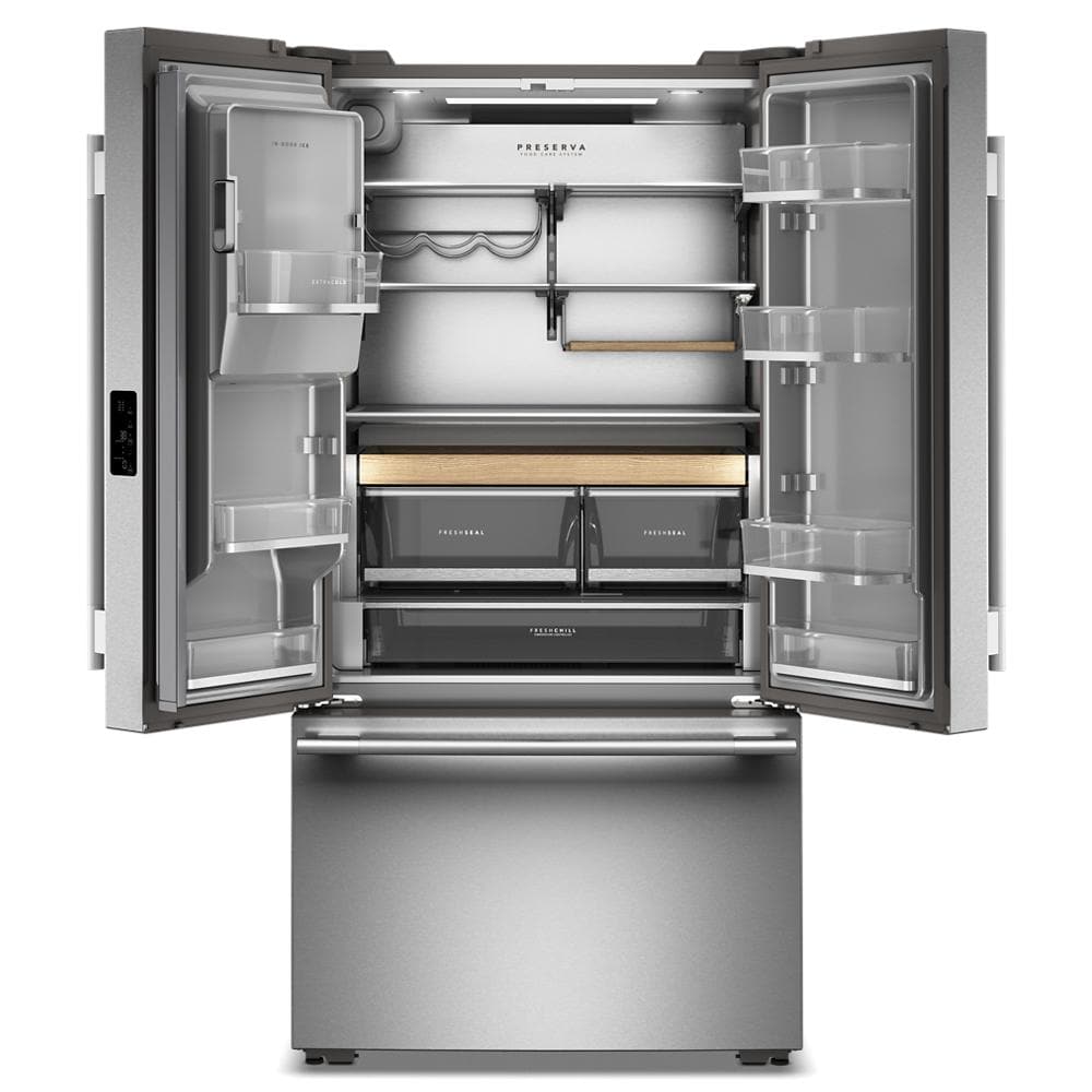 Kitchenaid KRFC736SPS Counter Depth French Door Refrigerator , External Ice and Water Dispenser , Print Shield Stainless Steel  , 333001