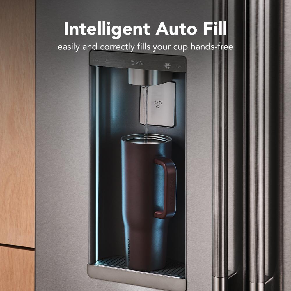 Kitchenaid KRFC636SBE Counter Depth French Door Refrigerator , Exterior Ice and Water Dispenser , Black Ore ,23 Cu Ft ,  36 Inch 333002