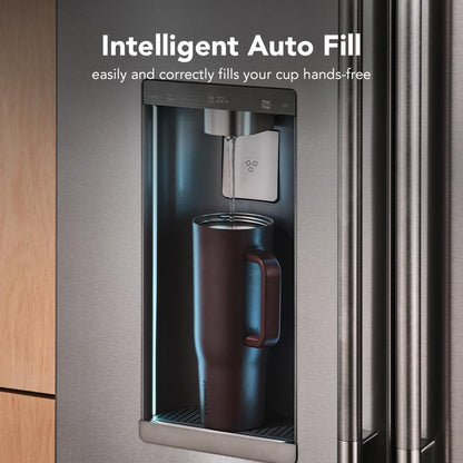 Kitchenaid KRFC636SBE Counter Depth French Door Refrigerator , Exterior Ice and Water Dispenser , Black Ore ,23 Cu Ft ,  36 Inch 333002