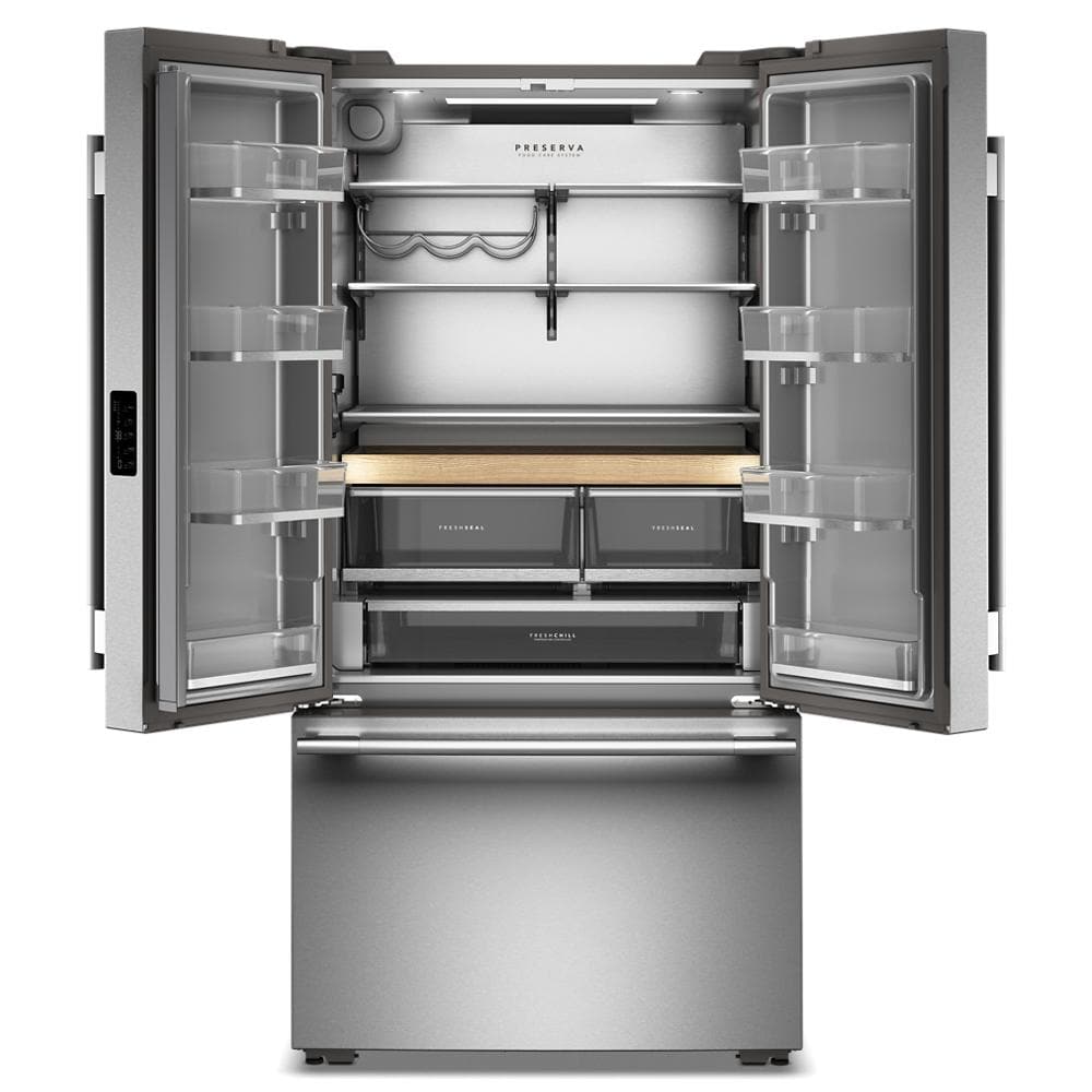 Kitchenaid KRFC336SPS Counter Depth Refrigerator French Door Style , Internal ice and Water , 24 Cu Ft , Print Shield Stainless Steel , 36 Inch , 333005