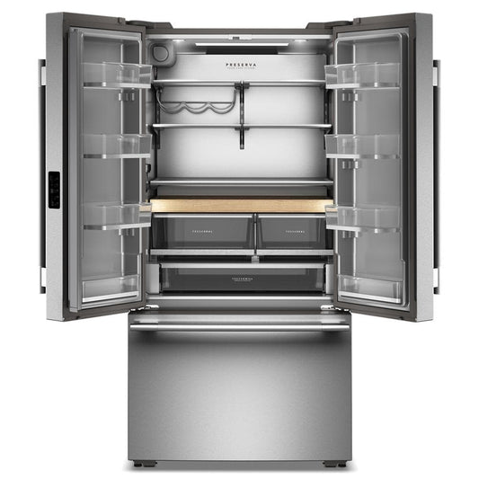 Kitchenaid KRFC336SPS Counter Depth Refrigerator French Door Style , Internal ice and Water , 24 Cu Ft , Print Shield Stainless Steel , 36 Inch , 333005