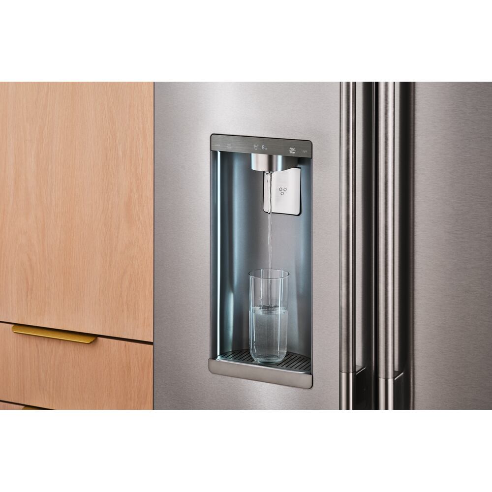Kitchenaid KRFC636SPS Counter Depth Refrigerator French Door Style , Dual Ice , Auto Fill , Exterior Ice and Water , 23 Cu Ft , Print Shield Stainless Steel , 36 Inch 333004