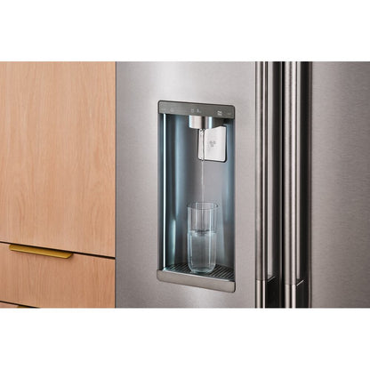 Kitchenaid KRFC636SPS Counter Depth Refrigerator French Door Style , Dual Ice , Auto Fill , Exterior Ice and Water , 23 Cu Ft , Print Shield Stainless Steel , 36 Inch 333004