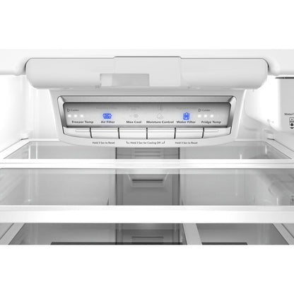 Kitchenaid KRFF330SPS Standard Depth French Door Refrigerator , Internal Water and Ice , 20 Cu Ft , 30 Inch Width , Print Shield Stainless Steel , 333010
