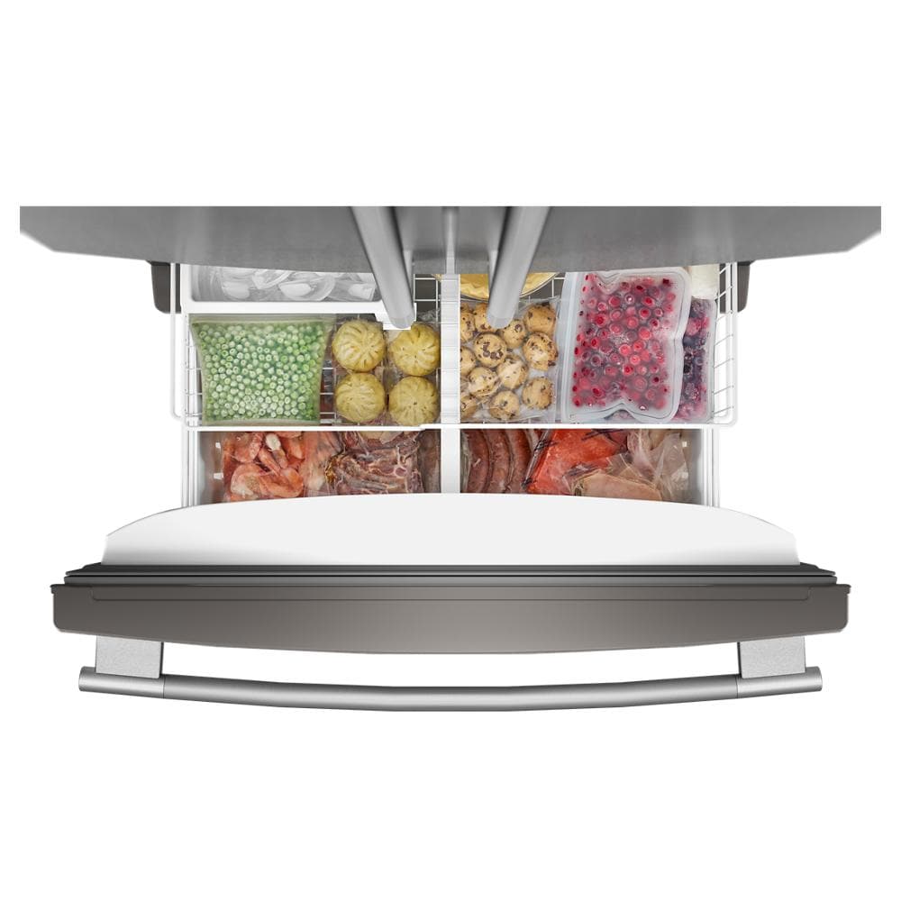 Kitchenaid KRFC136SPS Counter Depth Refrigerator French Door Style , Internal ice and Water Dispenser , 20 Cu Ft , Print Shield Stainless Steel , 36 Inch , 333009