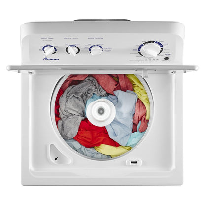 Amana 3.8 Cu Ft Top Load Washer Machine , White , Stainless Steel Tub , NTW4519JW , 27 Inch , New , 999017