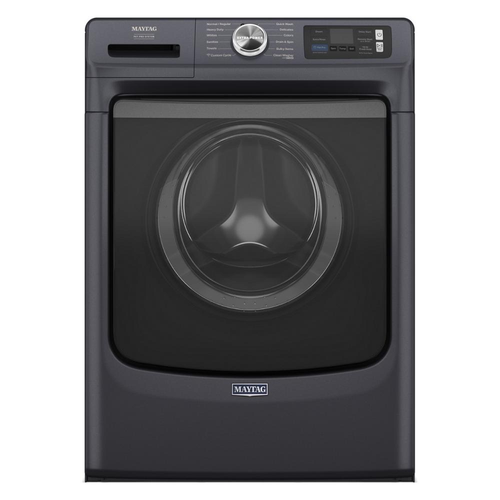 Maytag MFW7020RF Smart 5.0 Cu Ft Pet Pro Washer Front Load Midnight Steel Energy Star 27 Inch , New , 9990006