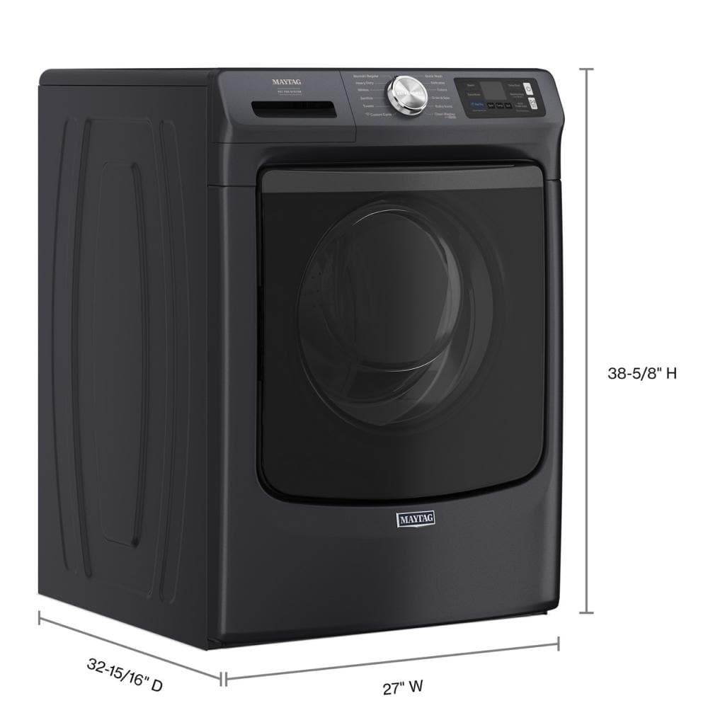 Maytag MFW7020RF Smart 5.0 Cu Ft Pet Pro Washer Front Load Midnight Steel Energy Star 27 Inch , New , 9990006
