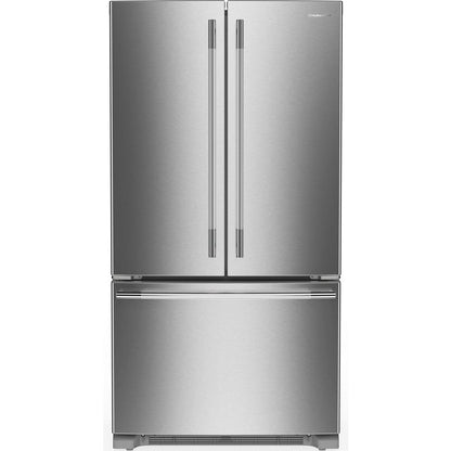 Kitchenaid KRFC136SPS Counter Depth Refrigerator French Door Style , Internal ice and Water Dispenser , 20 Cu Ft , Print Shield Stainless Steel , 36 Inch , 333009