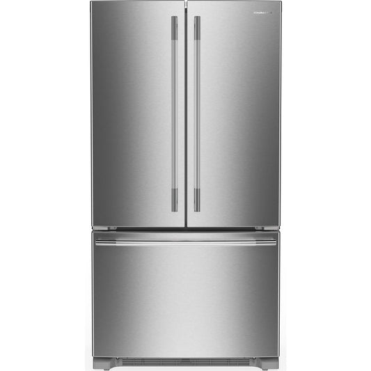 Kitchenaid KRFC136SPS Counter Depth Refrigerator French Door Style , Internal ice and Water Dispenser , 20 Cu Ft , Print Shield Stainless Steel , 36 Inch , 333009