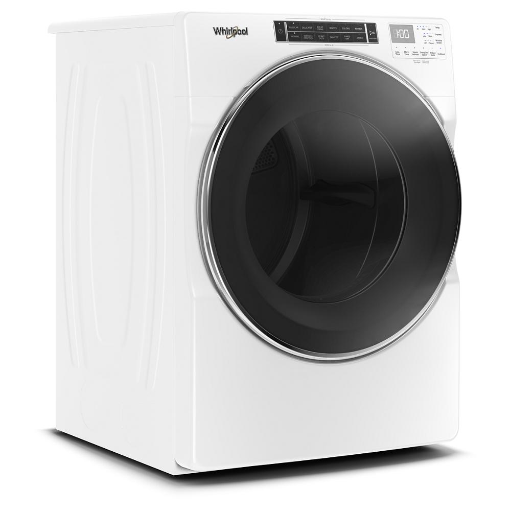 WED8620HW Whirlpool Front Load Electric Dryer with Steam Cycles 7.4 Cu Ft Capacity White 27 Inch 014002