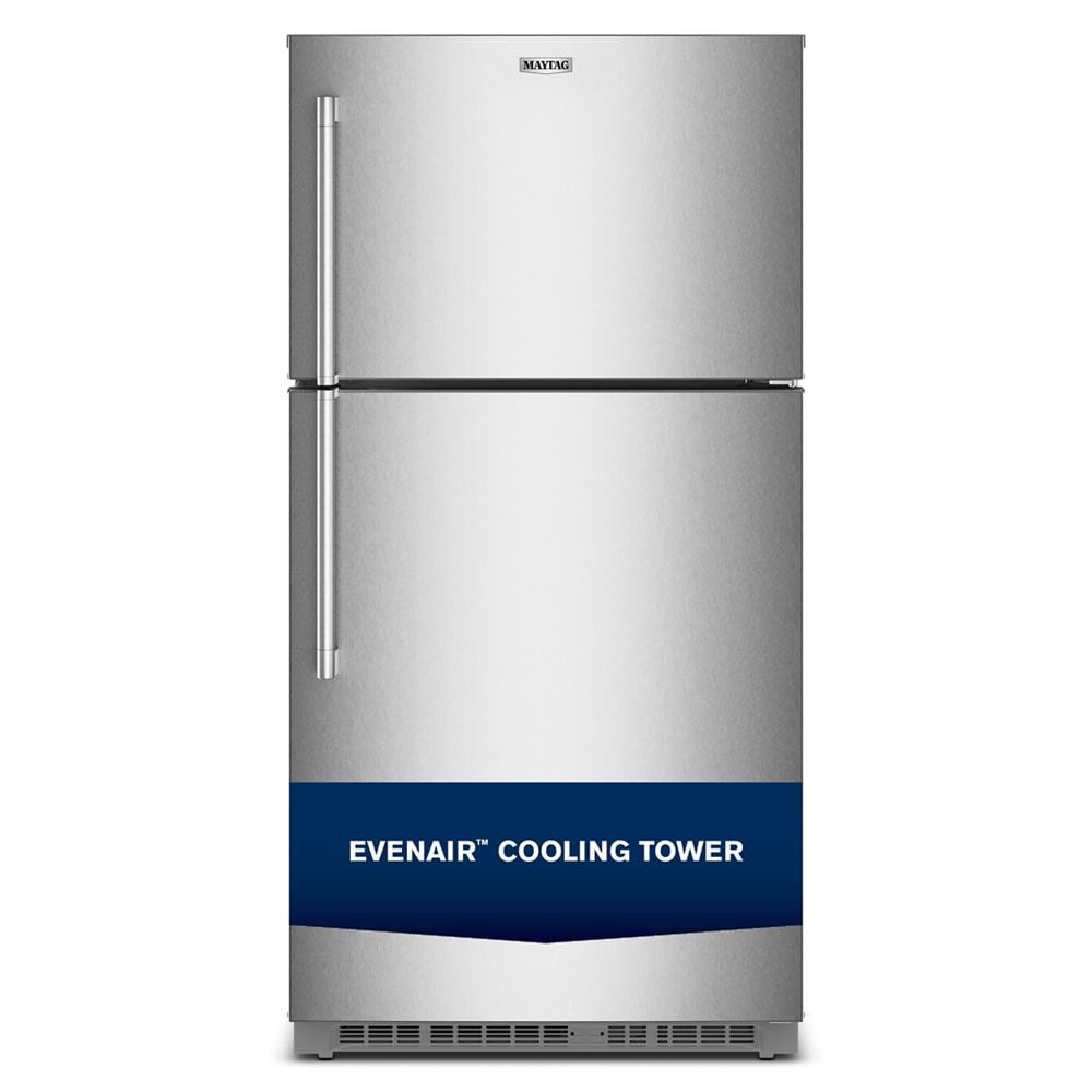 Maytag MRTX7621TZ Refrigerator , Top Freezer , Energy Star 21 Cu Ft 33 Inch , Fingerprint Resistance Stainless Steel,  111015