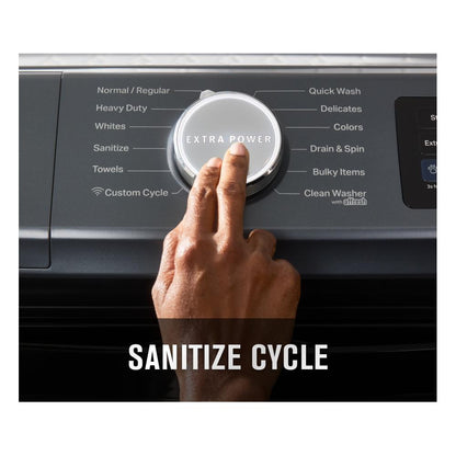 Maytag MFW7020RF Smart 5.0 Cu Ft Pet Pro Washer Front Load Midnight Steel Energy Star 27 Inch , New , 9990006