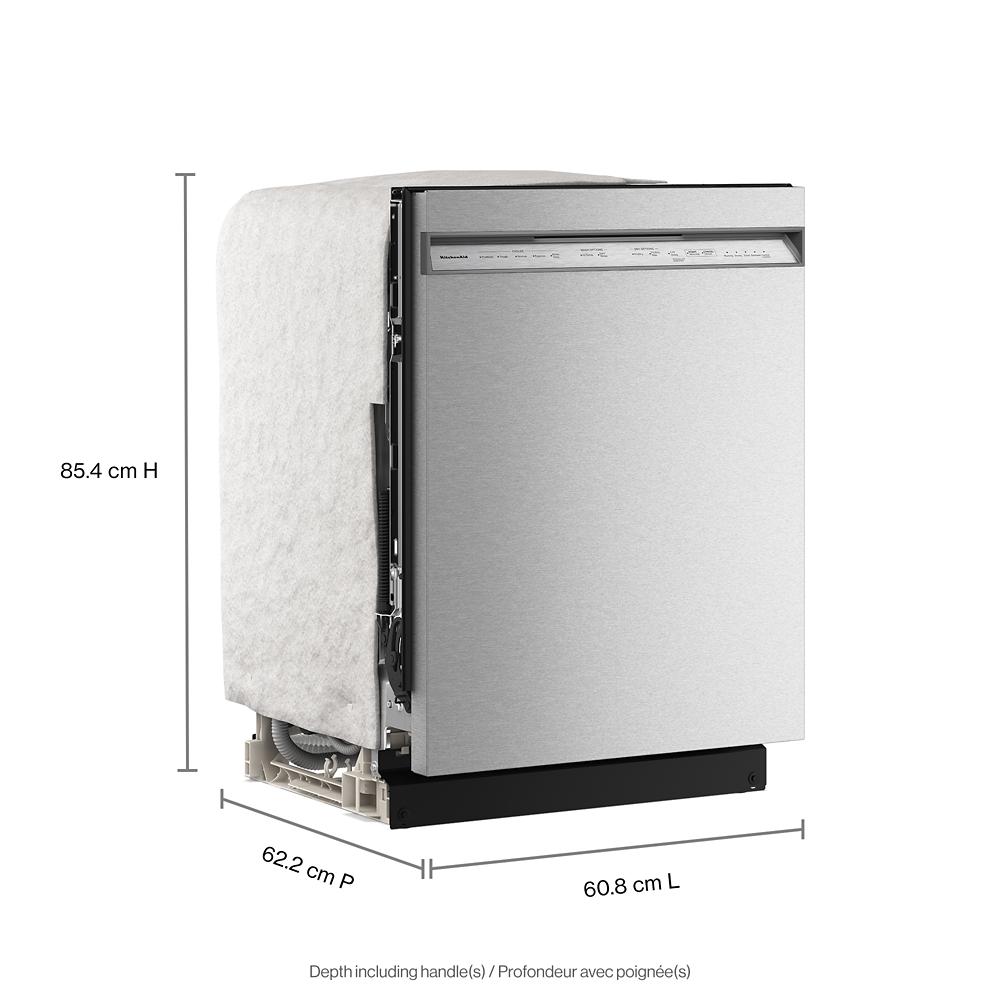 Kitchenaid KDFS224SPS Built In Dishwasher , 3rd Rack , Print Shield Stainless Steel , 47 dBA , 24 Inch 222022