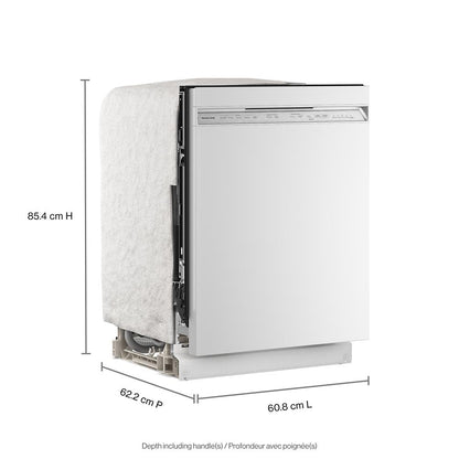 Kitchenaid KDFS224SWH Built In Dishwasher , 42 dBA , 3rd Rack , White , 24 Inch , 222021