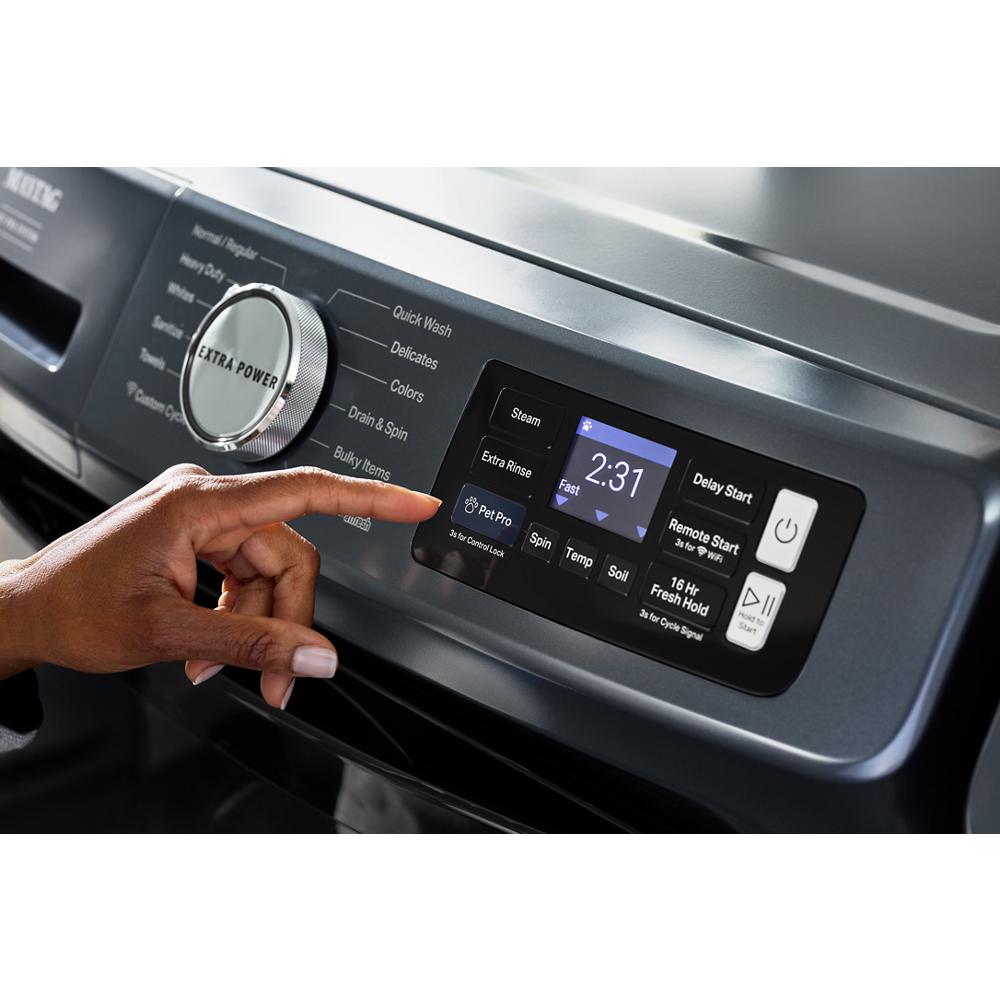 Maytag MFW7020RF Smart 5.0 Cu Ft Pet Pro Washer Front Load Midnight Steel Energy Star 27 Inch , New , 9990006