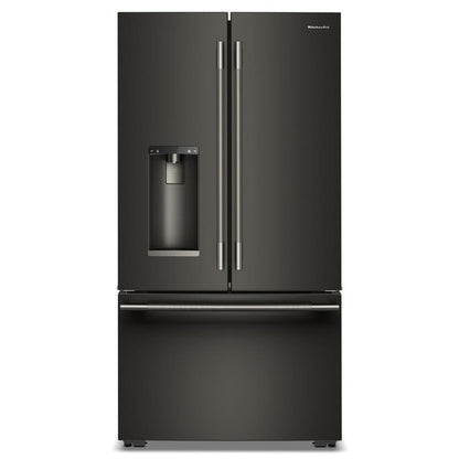 Kitchenaid KRFC636SBE Counter Depth French Door Refrigerator , Exterior Ice and Water Dispenser , Black Ore ,23 Cu Ft ,  36 Inch 333002