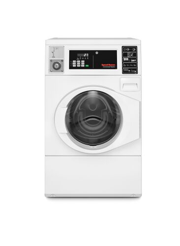 Speed Queen Commercial Coin Operated Washer Machine , Front Load , Coin Drop , SFNNCASP118TW01 , FV6030WN , 000106