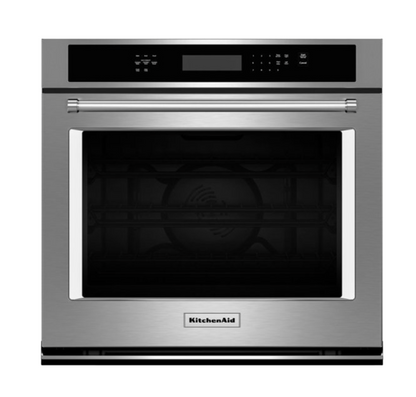 KitchenAid 30" Stainless Steel Electric Single Wall Oven, Convection Oven, 1 year Warranty, KOSE500ESS, 999205