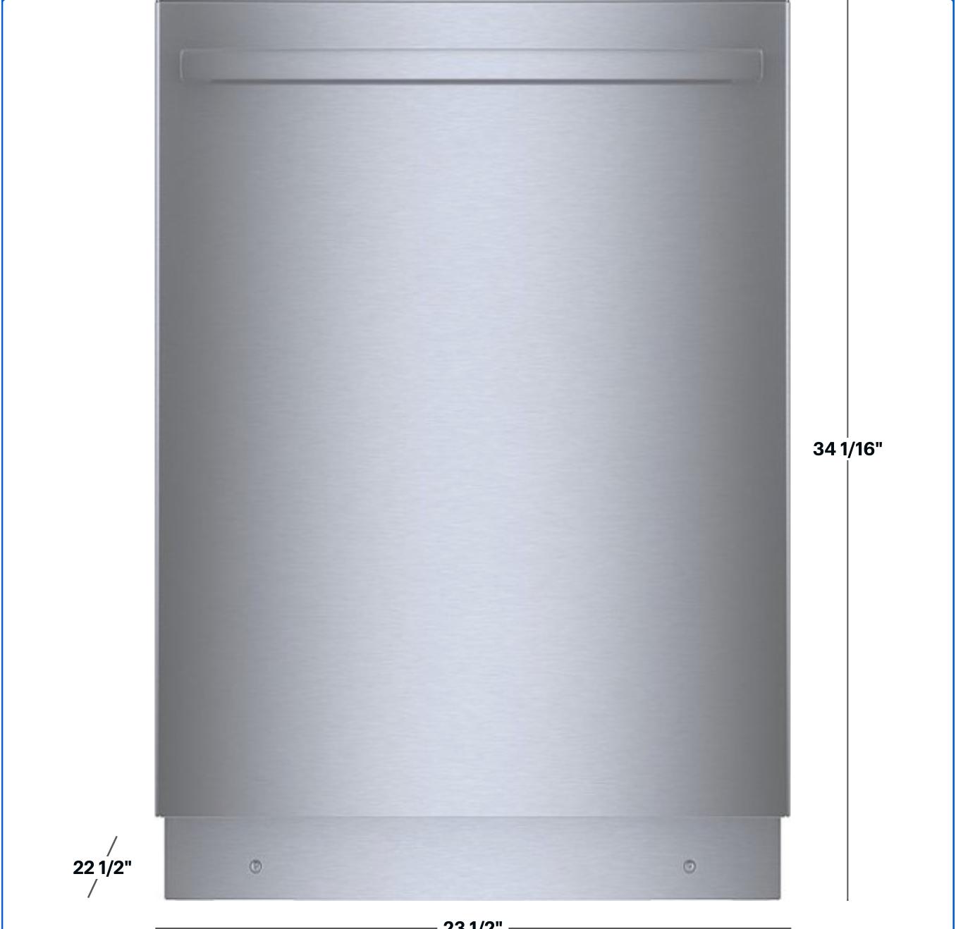 New 42 dBA Bosch 24 Dishwasher In Stainless Steel, SHX78B75UC, 999866