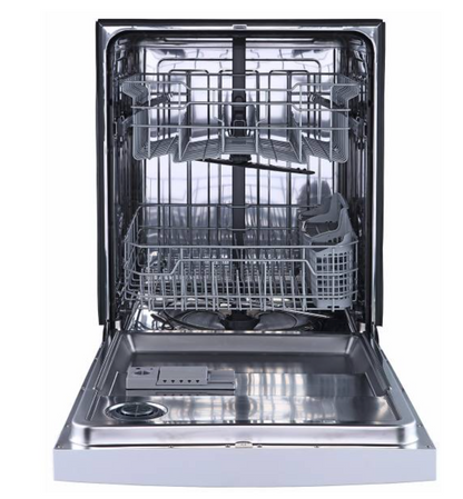 Seasons SDF24P2AWW 24 inch Front Control Dishwasher 2 Rack, 52 dba, White with Heavy,Normal,Light ECO,Glass,Rinse Settings , 444518