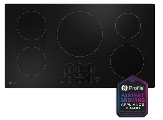 36 Inch GE Profile PHP9036DT1BB Electric Induction Smart Cooktop ,Smooth Glass Wi-Fi,Touch Control, Control Lock, All-Off Feature, Pan Presence Size Sensor, Fit Guarantee, ADA * New Open Box * 101298