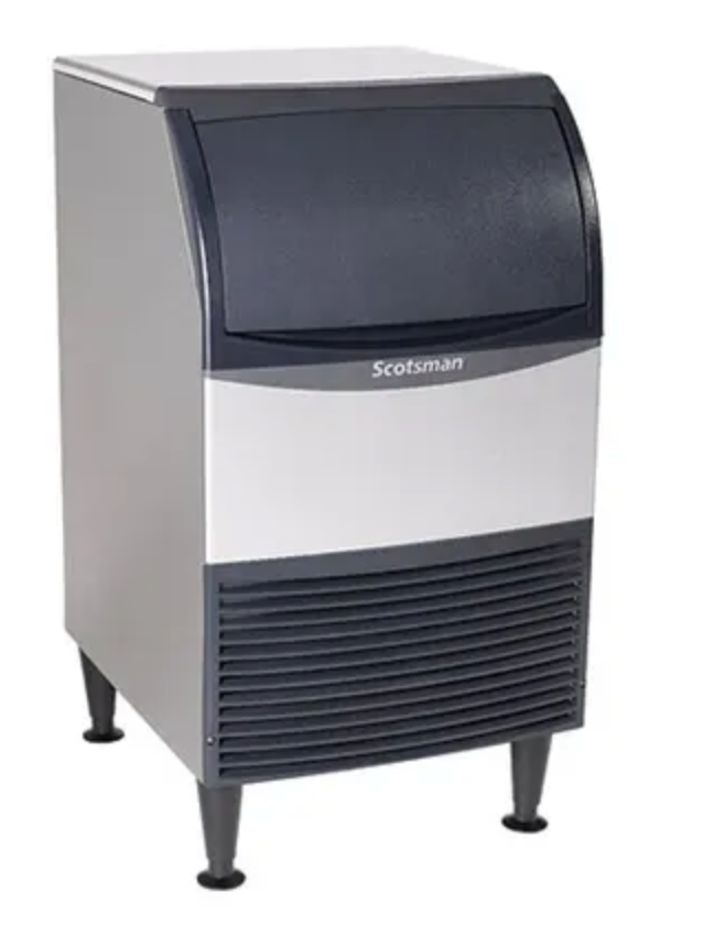 20 Inch 216 LB Scotsman UF2020A-1 , Flake Ice Air Machine with 57 Lb , Bin 20 Inch , New Open Box , Stainless Steel , 444503