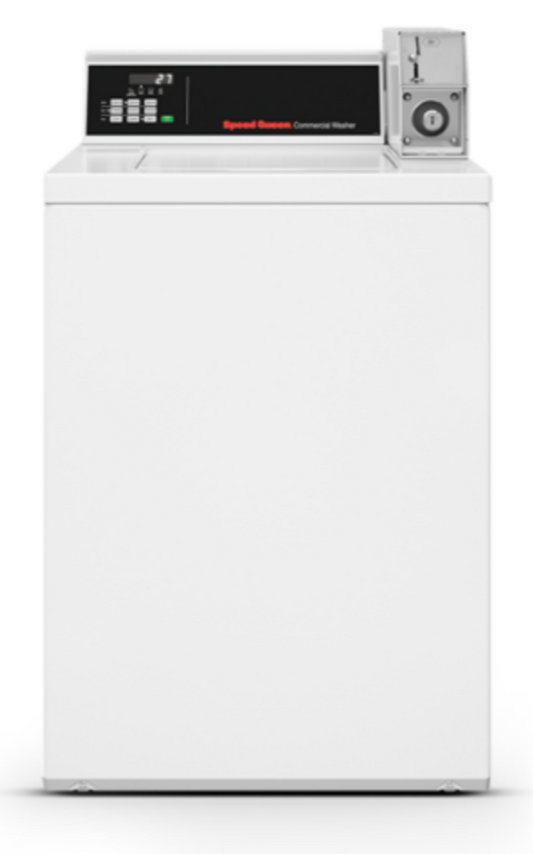 Speed Queen TV6000WN , SWNNC2SP116TW01  Washer Commercial Coin Operated Top Load , Coin Drop , White , 000100