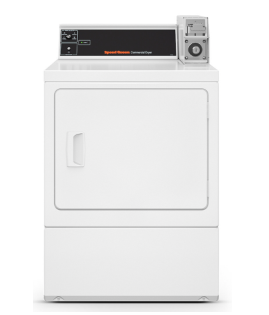 Speed Queen DV4000WE , SDESXRGS173TW01 Dryer Electric 240V Commercial Coin Operated  Front Load Machine , Coin Slot , White 000104