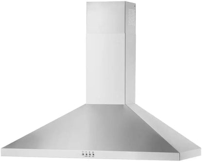 Whirlpool 36 inch Wall Mount Range Hood,WVW53UC6LS,3-Speed 400 CFM Motor,Push-Button Controls,LED Task Lightning,Grease FIlters,Flexible Ventilation Options,ADA Comliant,New,369139