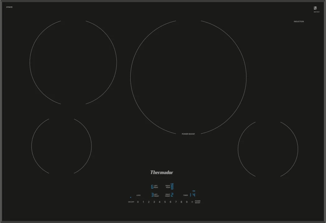 Thermador Masterpiece Series  CIT304YB 30 Inch Induction Cooktop 4 Elements, Ceramic Glass Surface, 3700 Watts 11 inch Element, 17 Power Levels, Black , New Open Box