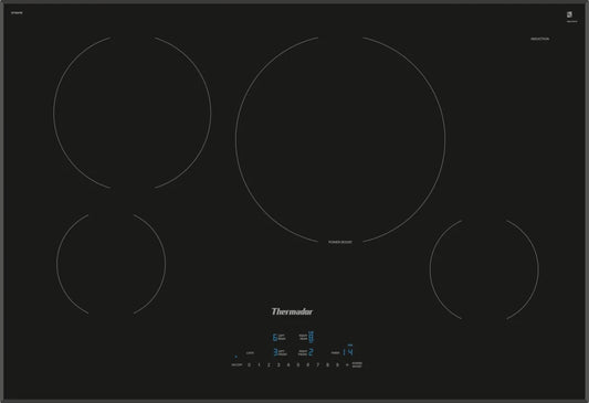 Thermador Masterpiece Series  CIT304YB 30 Inch Induction Cooktop 4 Elements, Ceramic Glass Surface, 3700 Watts 11 inch Element, 17 Power Levels, Black , New Open Box