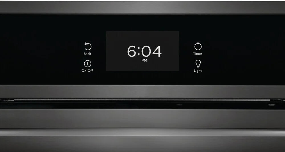 Frigidaire GCWM3067AD 30 Inch Combination Electric Wall Oven Air Fry, 7.0 Cu. Ft. , Convection Oven, Steam and Self Clean, Slow Cook, Steam Bake, Microwave Oven Combo, Black Stainless Steel New Open Box 369433