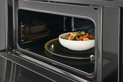 Frigidaire GCWM3067AD 30 Inch Combination Electric Wall Oven Air Fry, 7.0 Cu. Ft. , Convection Oven, Steam and Self Clean, Slow Cook, Steam Bake, Microwave Oven Combo, Black Stainless Steel New Open Box 369433