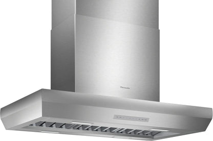 Thermador Professional HPIN42WS 42 Inch Island Mount Smart Range Hood 4-Speed, Blower Sold Separately, Touch Control, LED Lighting, Baffle Filter, and Powerfully Quiet System, 777141