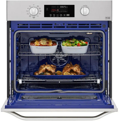 LG Studio 30 Inch Smart Single Electric Wall oven LSWS307ST , Convection, Gliding Rack System, EasyClean, Hidden Bake, Self-Cleaning, Voice Commands, Wi-Fi, 4.7 cu. ft. Capacity Stainless Steel , New Open Box 369024