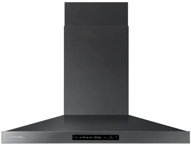 Samsung NK36K7000WG 36 Inch Smart Wall Mount Chimney Range Hood Wi-Fi Bluetooth, 600 CFM, 3 Speeds, LED Cooktop Lighting, Digital Touch Controls, Dishwasher Safe Metal Filters ADA Compliance, Black Stainless Steel, 369239